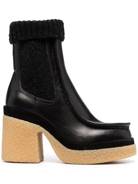 chloe platform boots